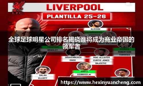 全球足球明星公司排名揭晓谁将成为商业帝国的领军者